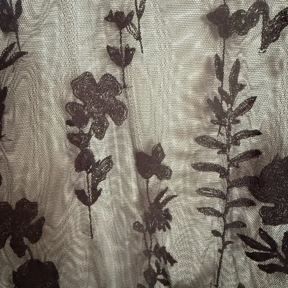 Free People Cecelia Sheer Mini Dress Black XS (Slip Not Included) - Picture 5 of 7